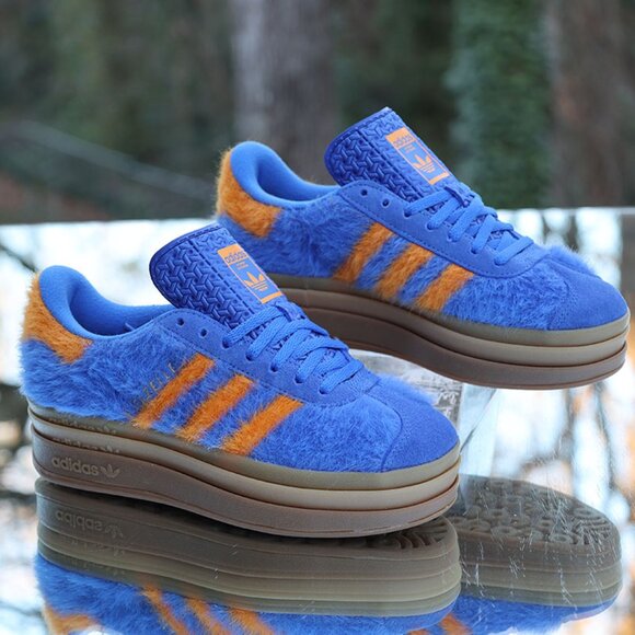 Adidas Gazelle Bold Hi Res Blue Orange - Picture 11 of 15